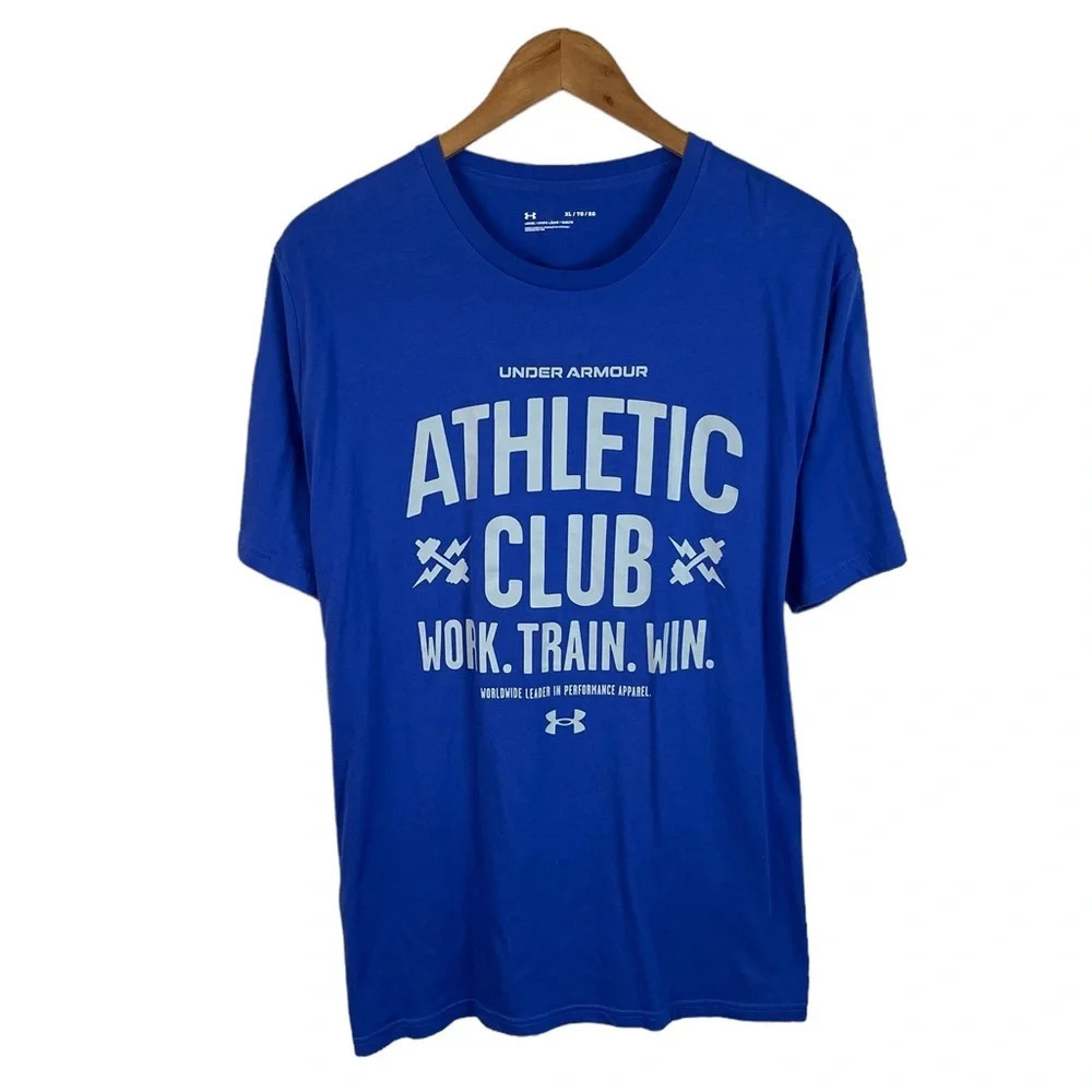 TS743 Men’s Under Armour Athletic Club Loose Fit Gym T Shirt XL